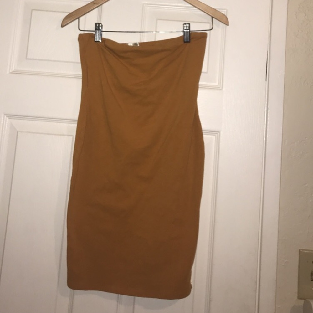 Yellow tube dress